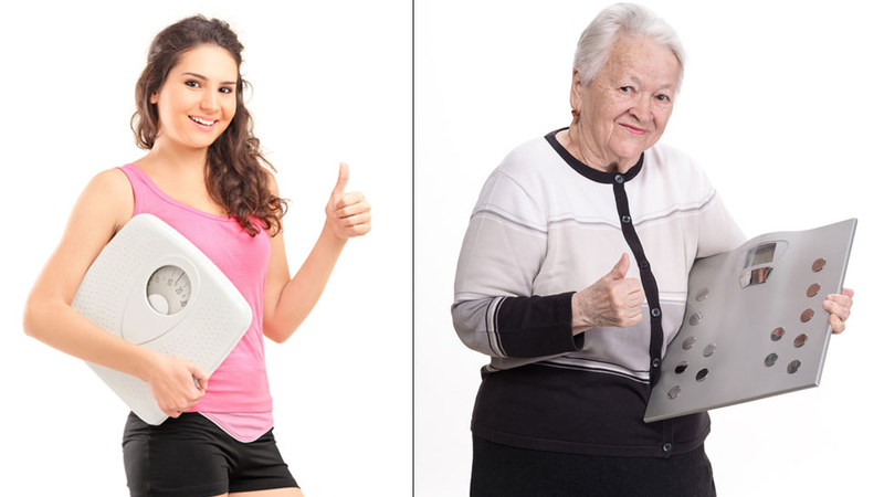 Illustration for article titled The Inanity of Women on Scales in Stock Photos